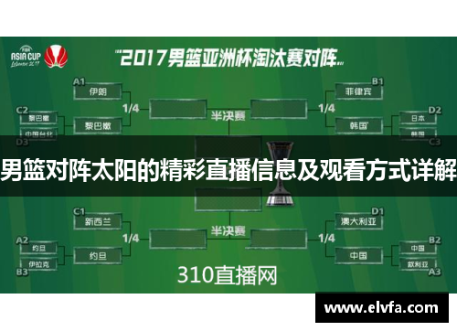 男篮对阵太阳的精彩直播信息及观看方式详解